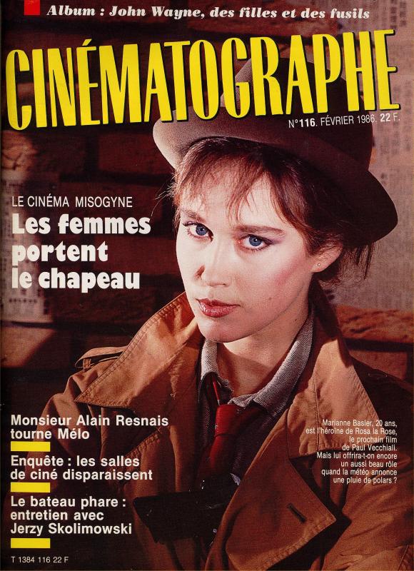 CINEMATOGRAPHE magazine side cover Issue 116 February 1986