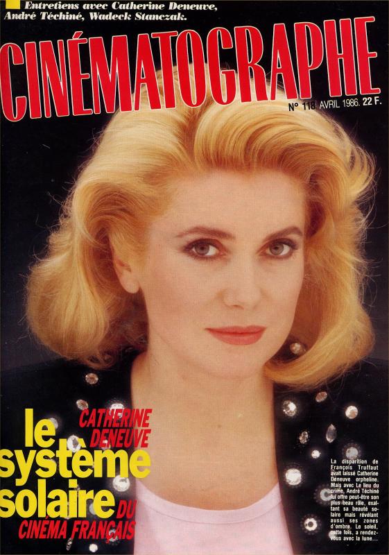 CINEMATOGRAPHE magazine side cover Issue 118 April 1986