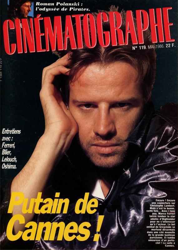 CINEMATOGRAPHE magazine side cover Issue 119 May 1986