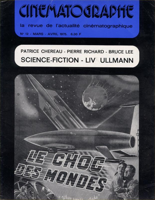 CINEMATOGRAPHE magazine side cover Issue 12 March 1975