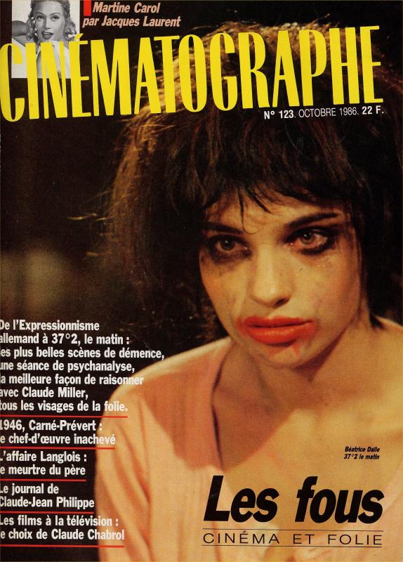 CINEMATOGRAPHE magazine side cover Issue 123 October 1986