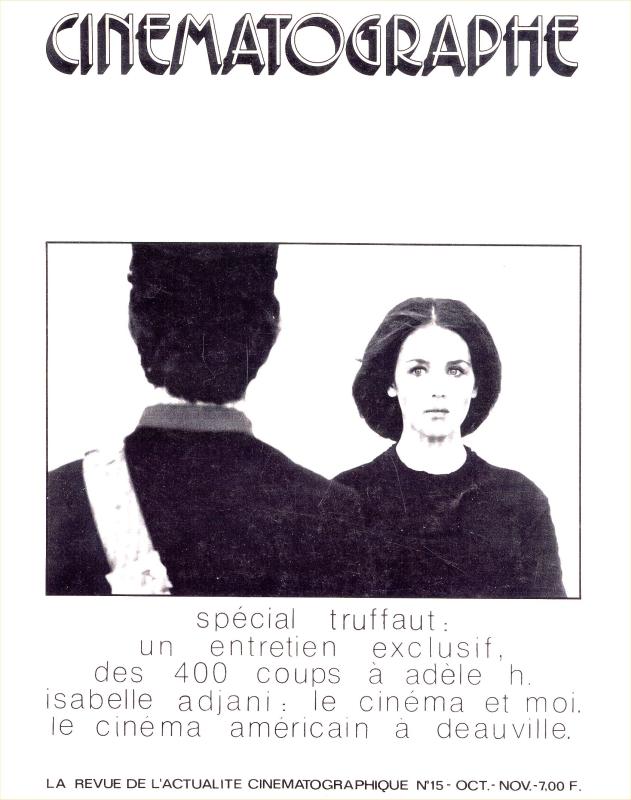 CINEMATOGRAPHE magazine side cover Issue 15 October 1975