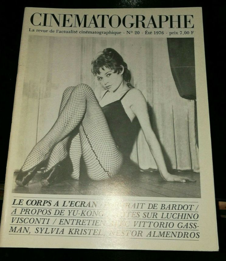 CINEMATOGRAPHE magazine side cover Issue 20 July 1976
