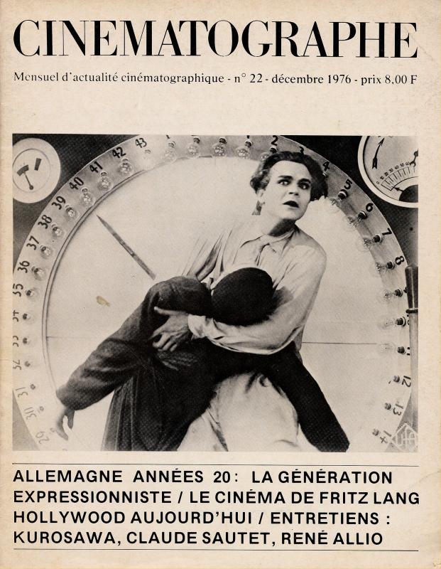 CINEMATOGRAPHE magazine side cover Issue 22 December 1976