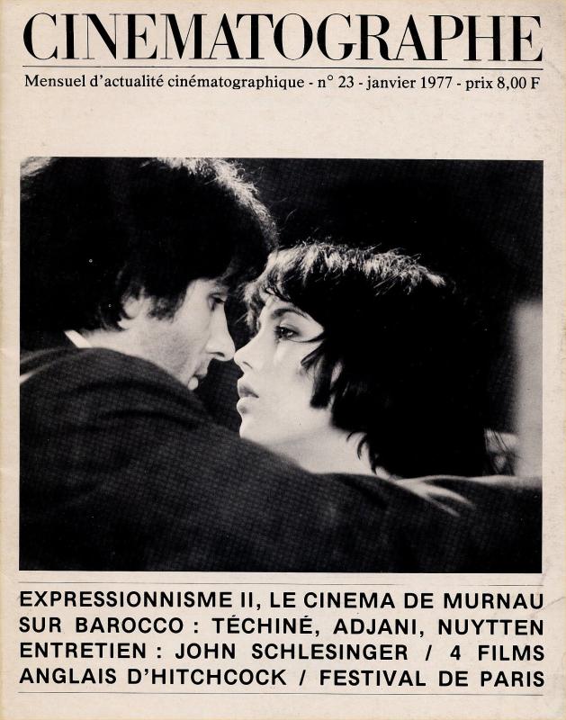 CINEMATOGRAPHE magazine side cover Issue 23 January 1977
