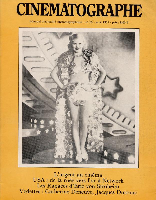 CINEMATOGRAPHE magazine side cover Issue 26 April 1977