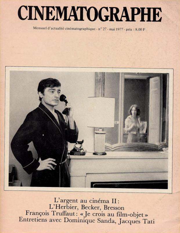 CINEMATOGRAPHE magazine side cover Issue 27 May 1977
