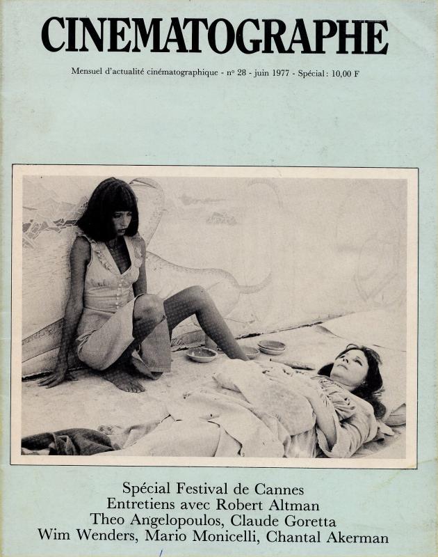 CINEMATOGRAPHE magazine side cover Issue 28 June 1977