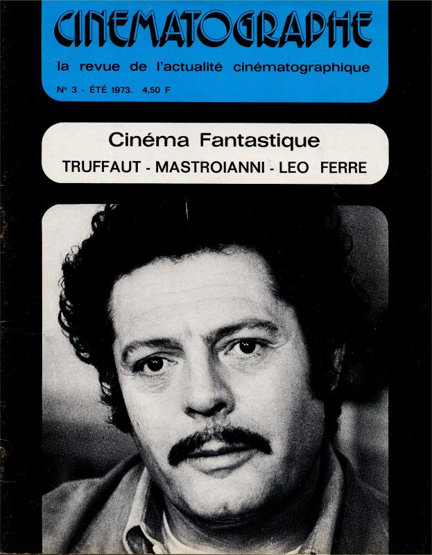CINEMATOGRAPHE magazine side cover Issue 3 June 1973