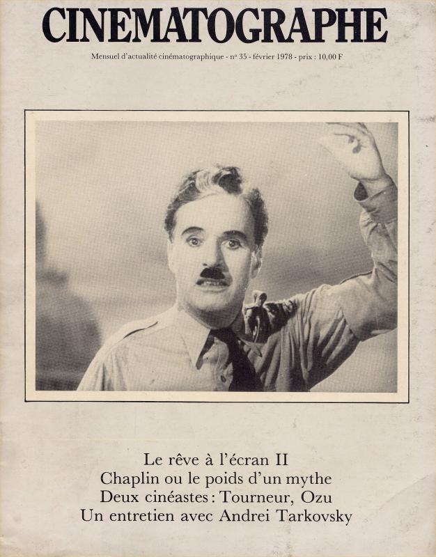 CINEMATOGRAPHE magazine side cover Issue 35 February 1978