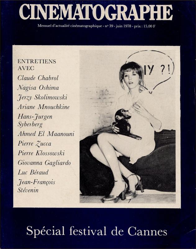 CINEMATOGRAPHE magazine side cover Issue 39 June 1978