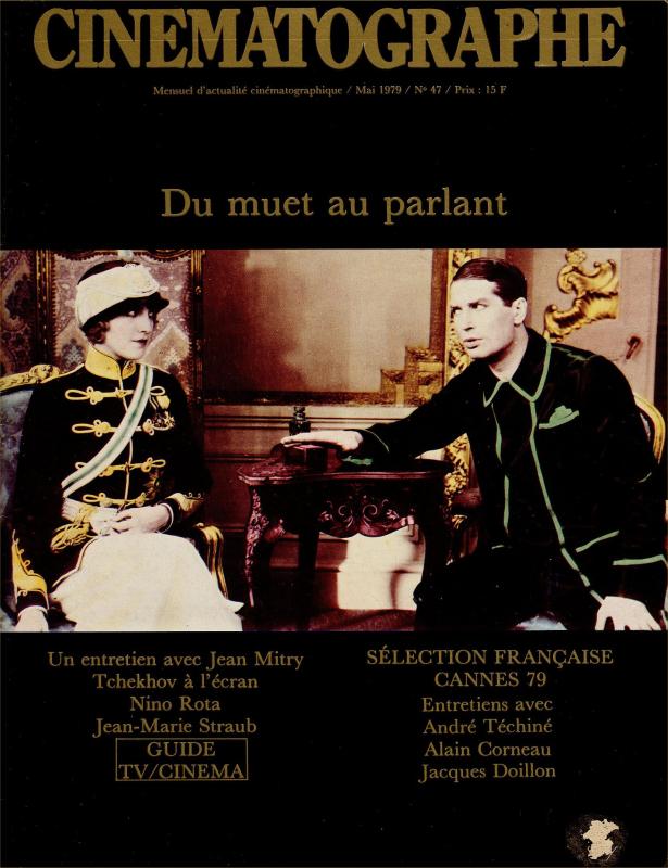 CINEMATOGRAPHE magazine side cover Issue 47 May 1979