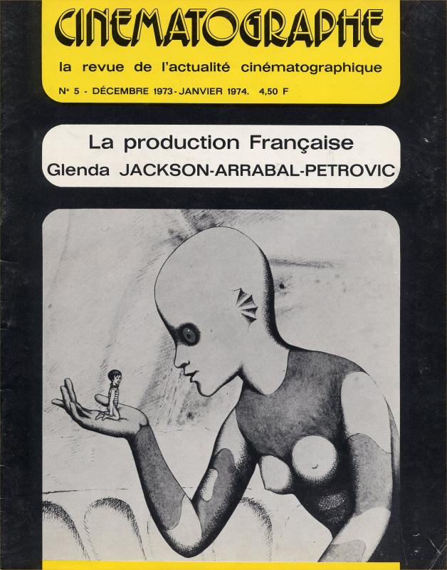 CINEMATOGRAPHE magazine side cover Issue 5 December 1973