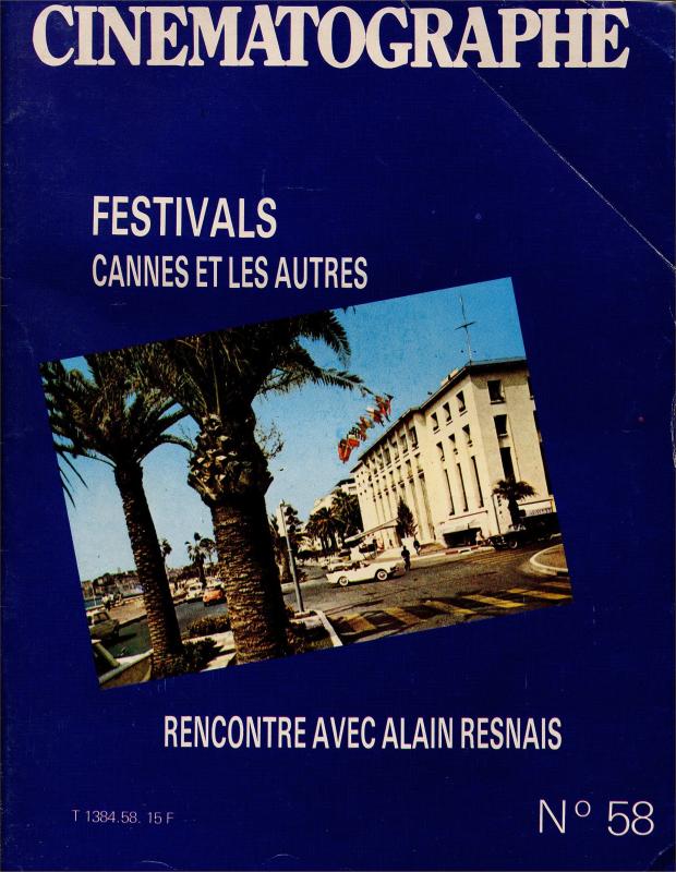CINEMATOGRAPHE magazine side cover Issue 58 June 1980