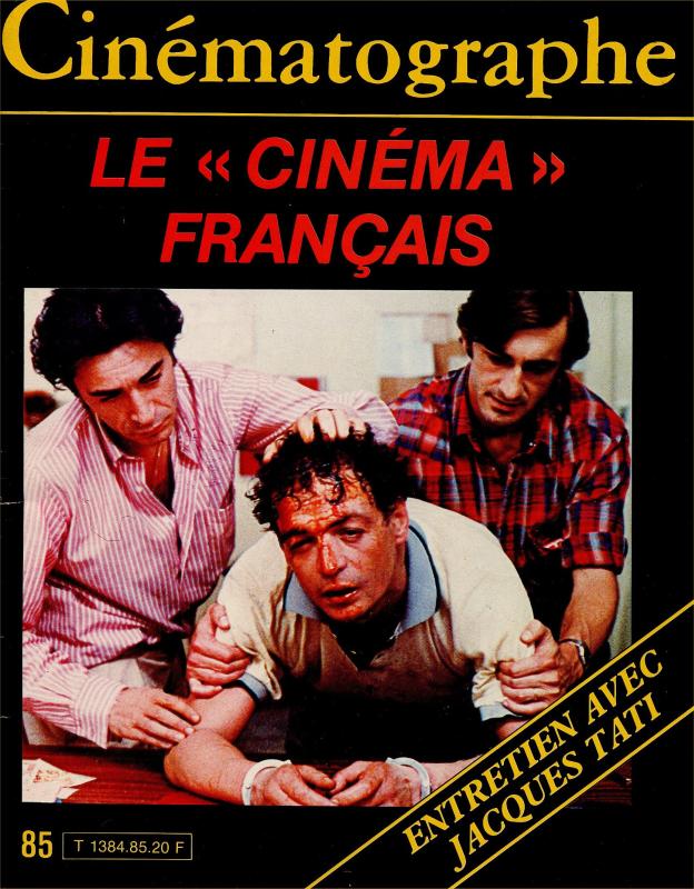 CINEMATOGRAPHE magazine side cover Issue 85 January 1983