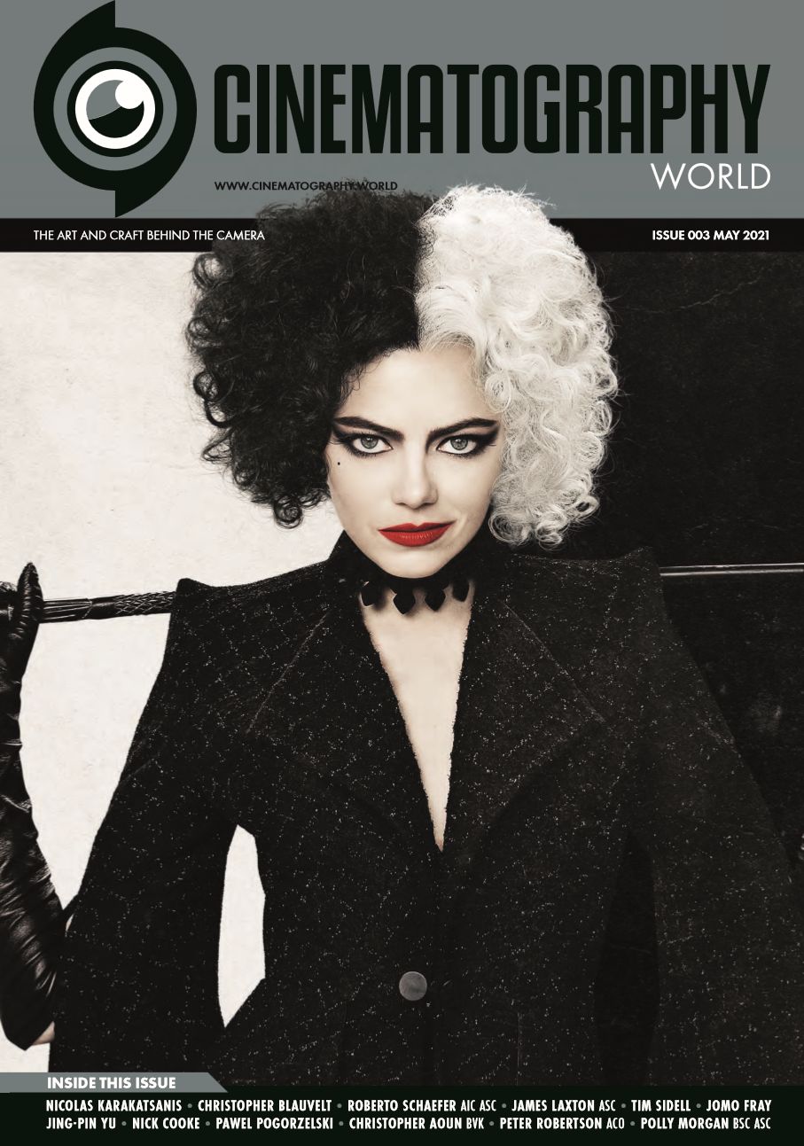 CINEMATOGRAPHY WORLD magazine side cover Issue 3  May 2021