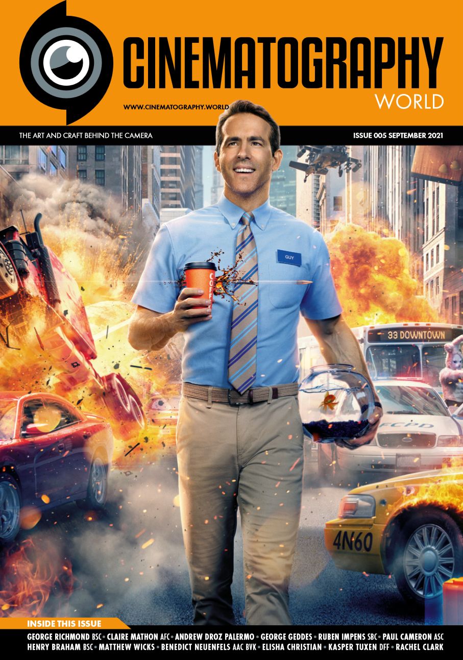 CINEMATOGRAPHY WORLD magazine side cover Issue 5  September 2021