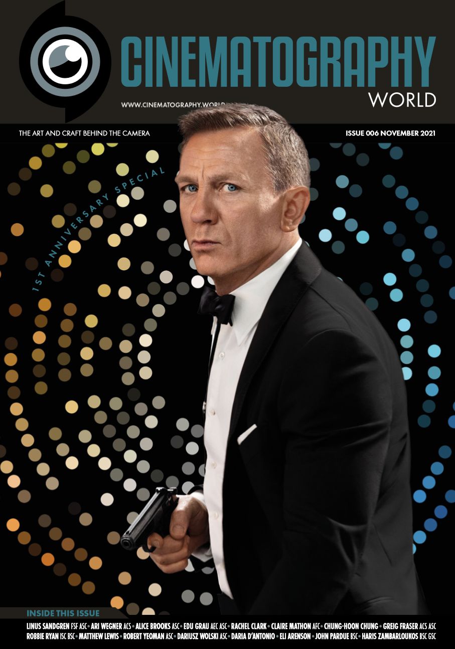 CINEMATOGRAPHY WORLD magazine side cover Issue 6  November 2021