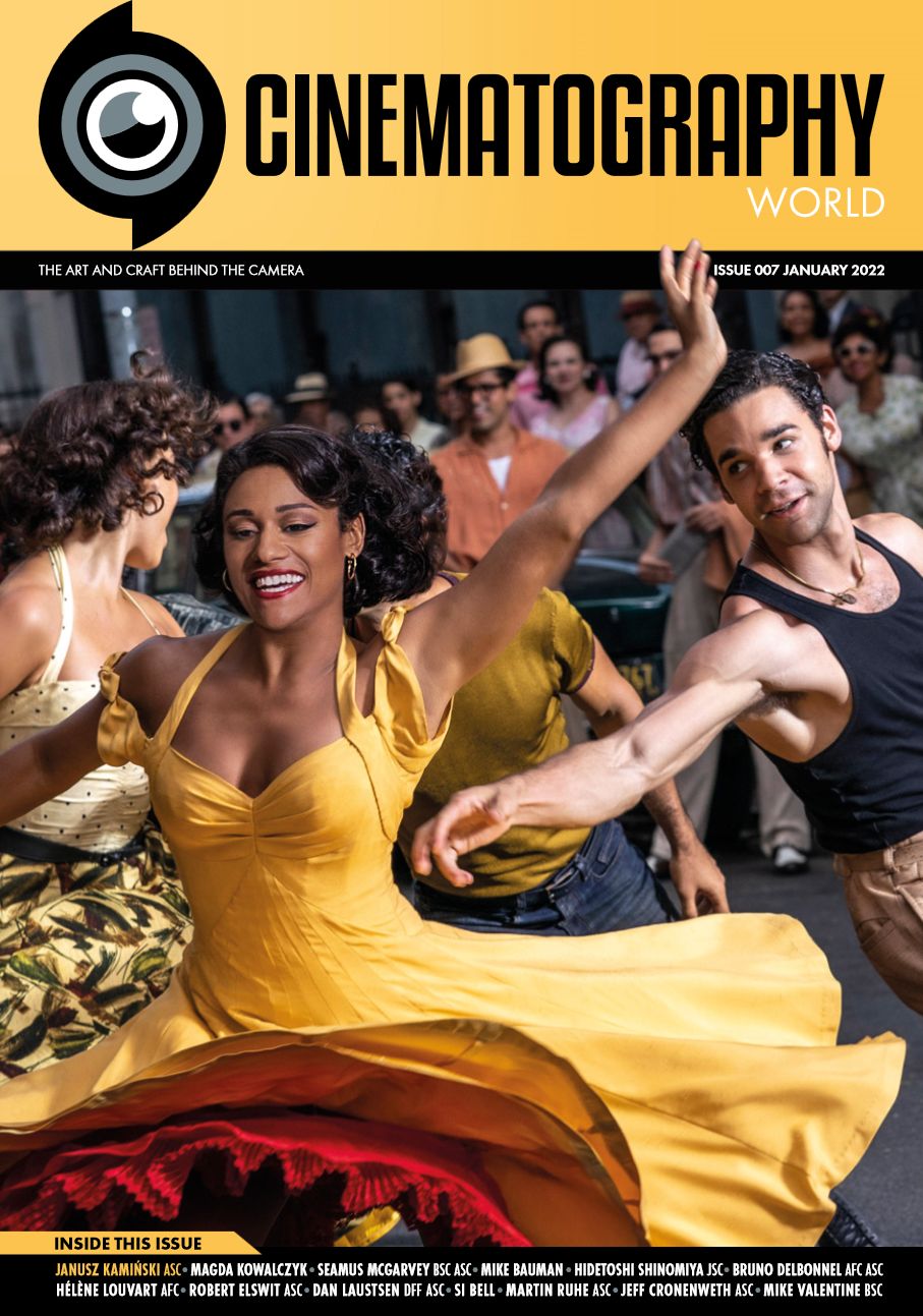 CINEMATOGRAPHY WORLD magazine side cover Issue 7  January 2022