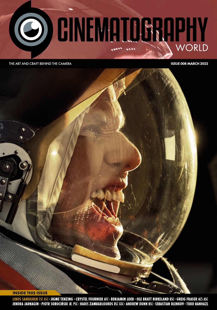 CINEMATOGRAPHY WORLD magazine side cover Issue 8  March 2022