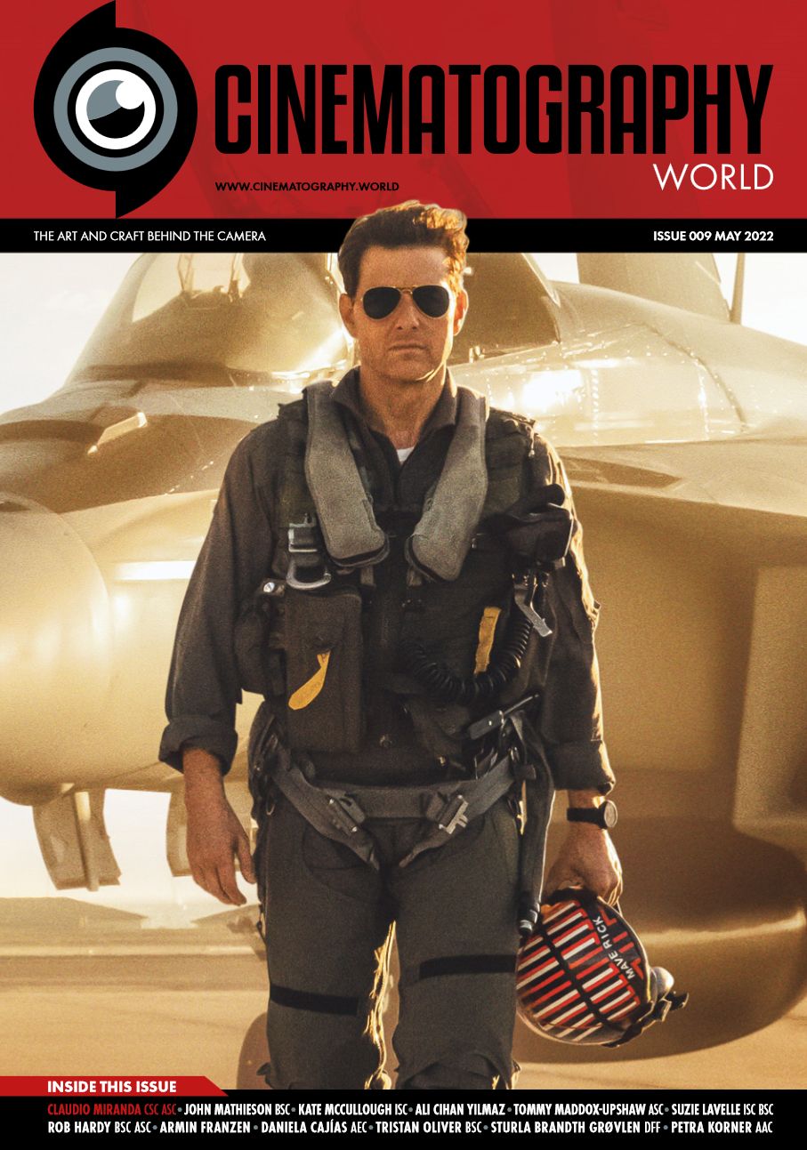 CINEMATOGRAPHY WORLD magazine side cover Issue 9  May 2022