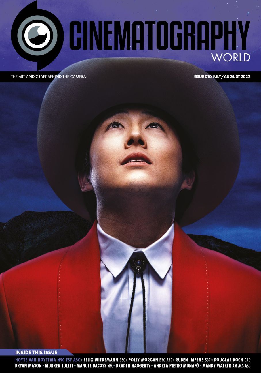 CINEMATOGRAPHY WORLD magazine side cover Issue 10  July/August 2022