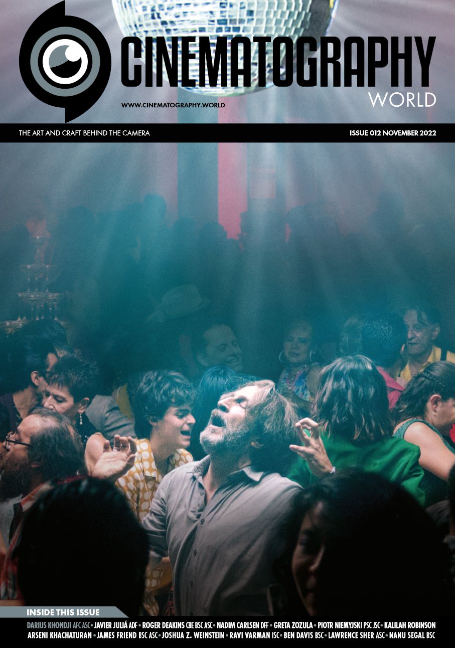 CINEMATOGRAPHY WORLD magazine side cover Issue 12  November 2022