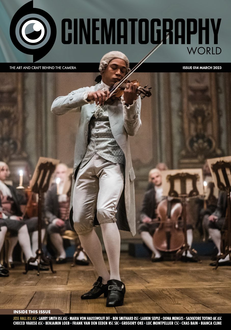CINEMATOGRAPHY WORLD magazine side cover Issue 14  March 2023