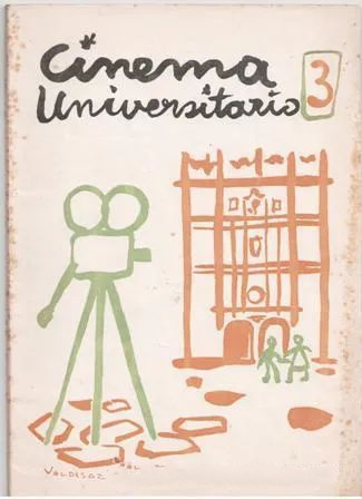 CINEMA UNIVERSITARIO magazine side cover Issue 3  May 1956
