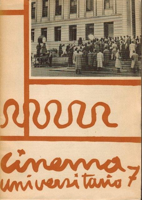 CINEMA UNIVERSITARIO magazine side cover Issue 7   1958