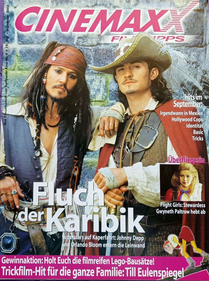CINEMAXX FILMTIPPS magazine side cover  September 2003