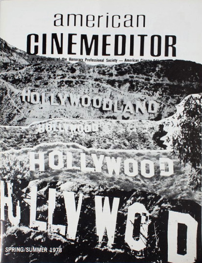CINEMA EDITOR magazine side cover Spring 1978