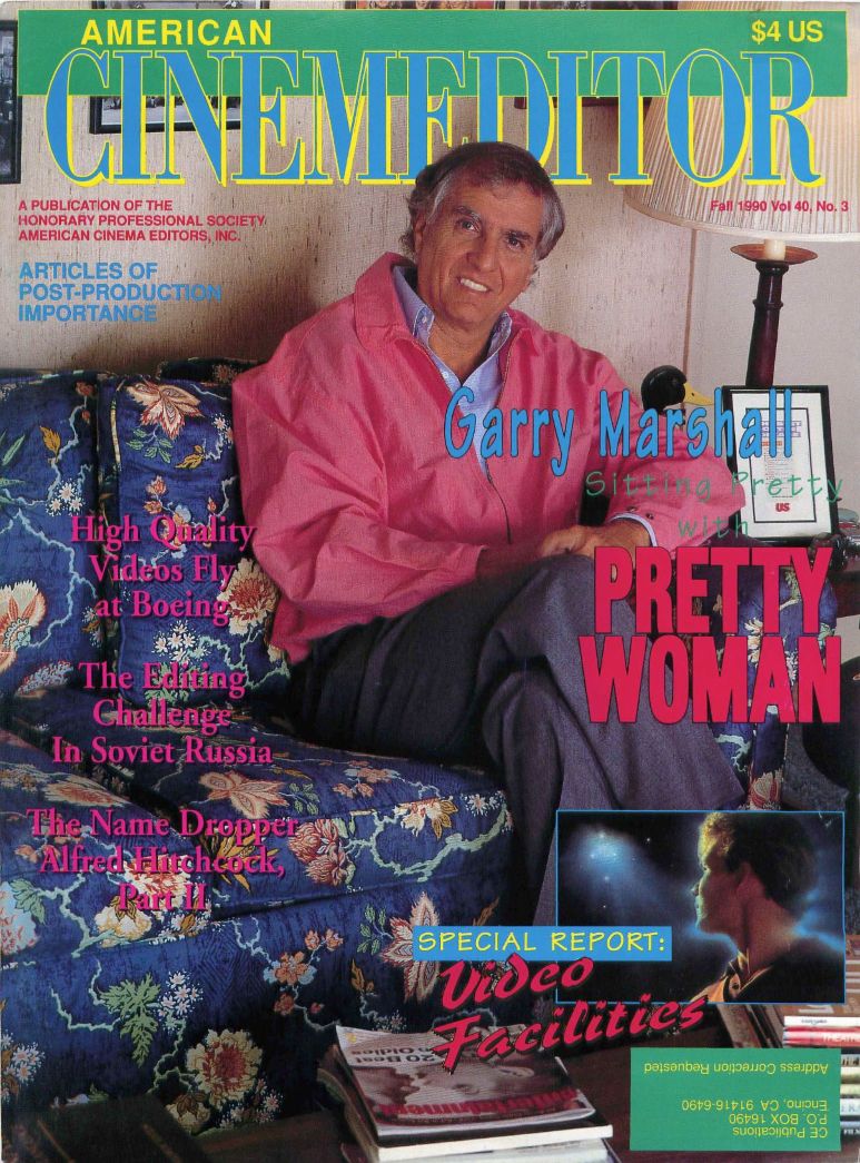 CINEMA EDITOR magazine side cover  Vol 40 No  3 Fall 1990