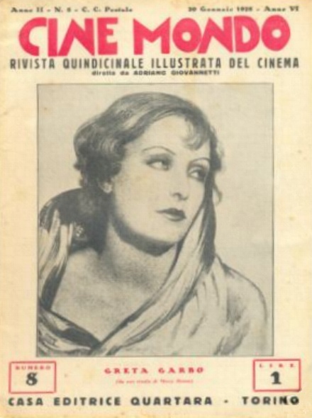 CINE MONDO magazine side cover Issue 8 10 January 1928