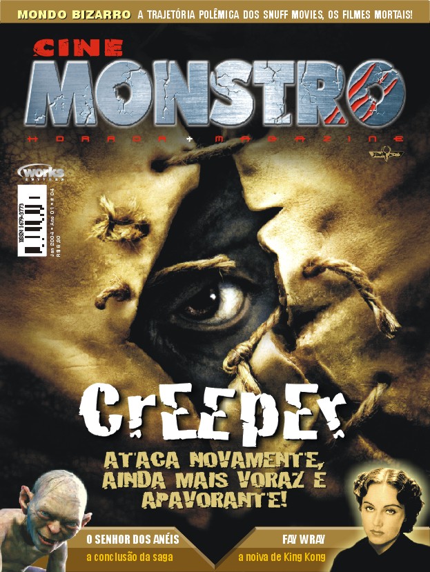 CINE MONSTRO magazine side cover Issue 3   2004