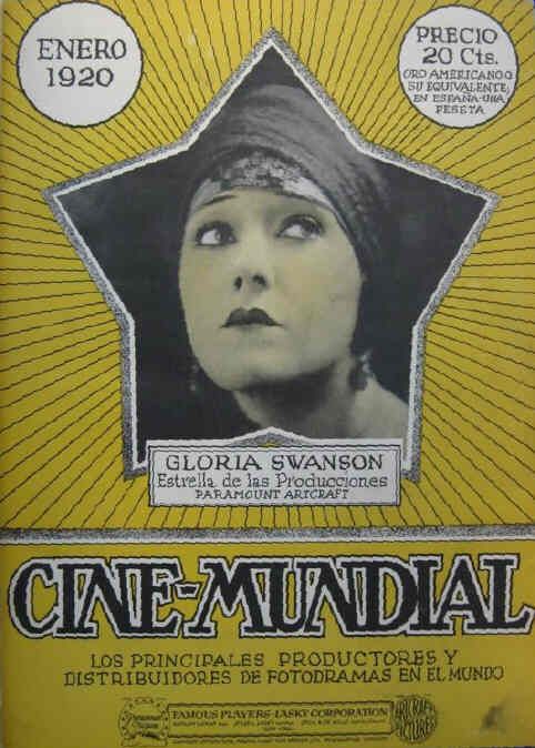 CINE-MUNDIAL magazine side cover January 1920