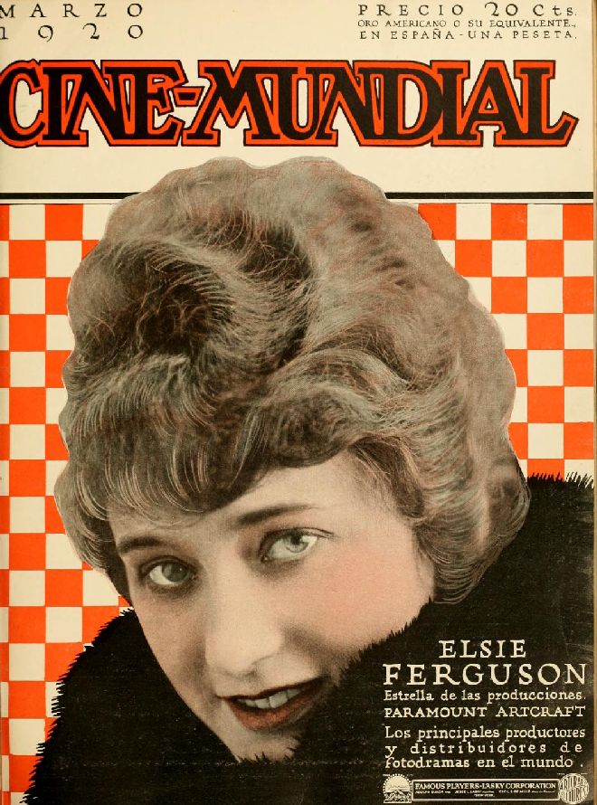 CINE-MUNDIAL magazine side cover March 1920