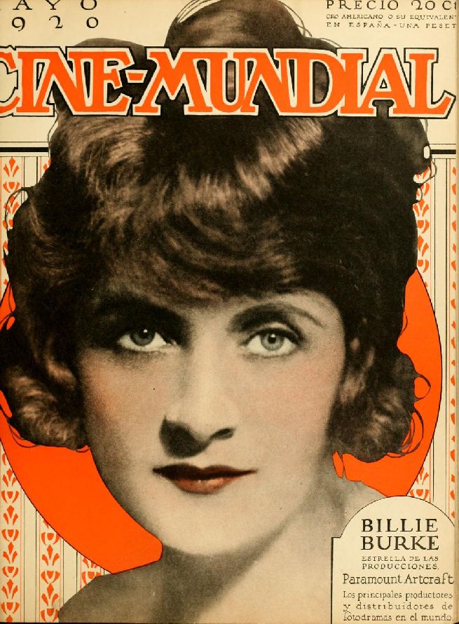 CINE-MUNDIAL magazine side cover May 1920