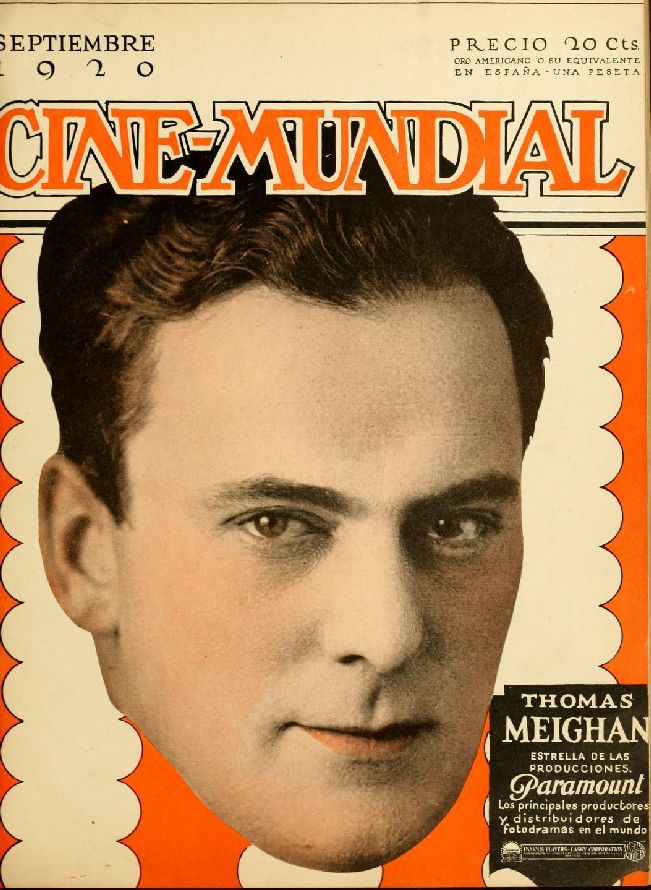 CINE-MUNDIAL magazine side cover September 1920