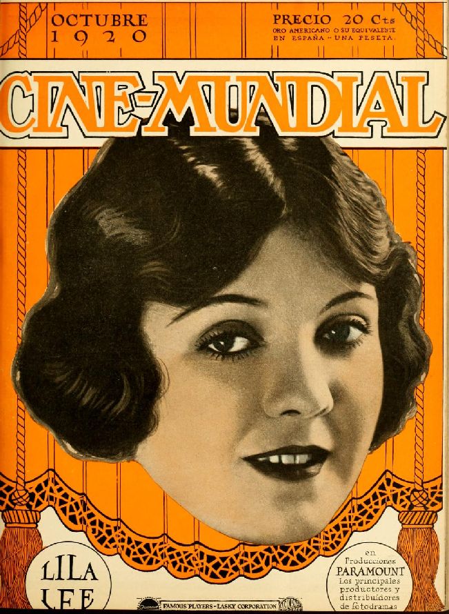 CINE-MUNDIAL magazine side cover October 1920