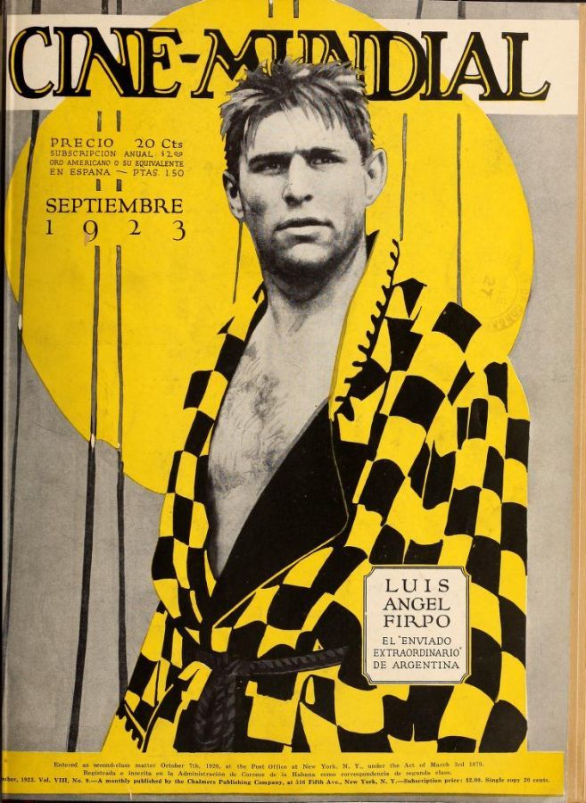 CINE-MUNDIAL magazine side cover September 1923