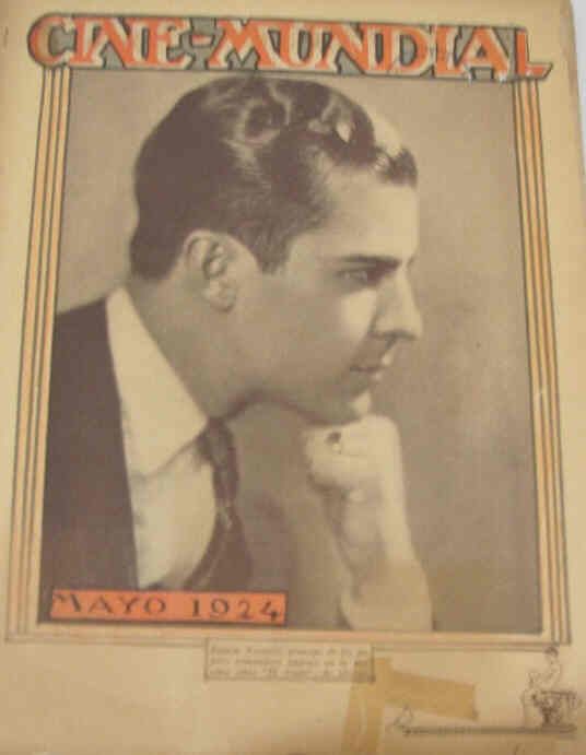 CINE-MUNDIAL magazine side cover May 1924