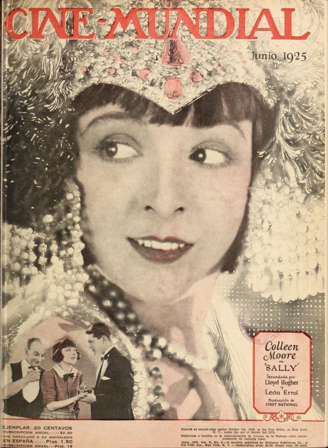 CINE-MUNDIAL magazine side cover June 1925