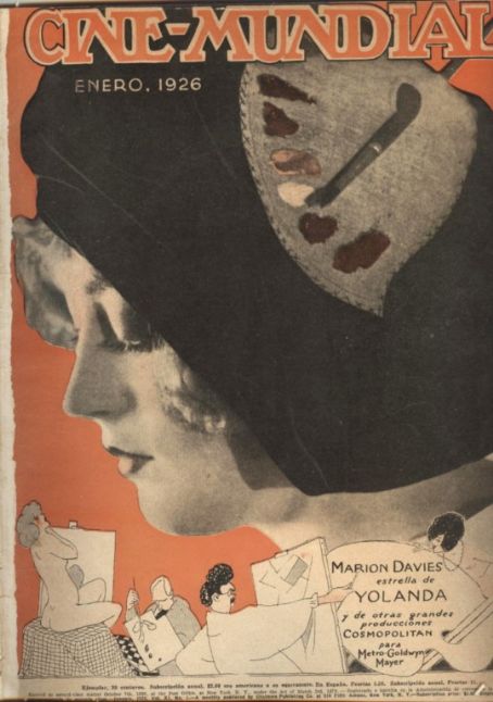 CINE-MUNDIAL magazine side cover January 1926