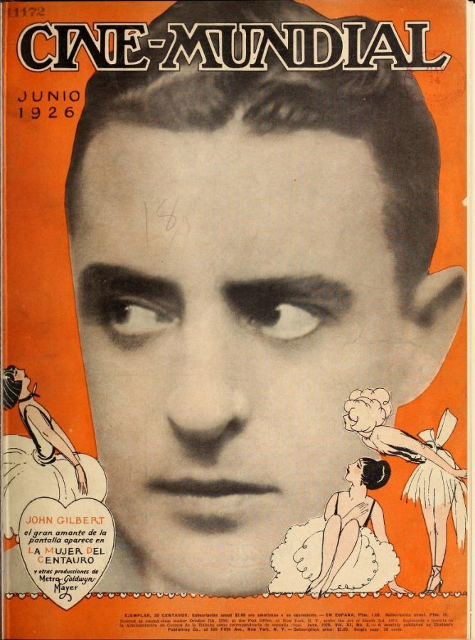 CINE-MUNDIAL magazine side cover June 1926