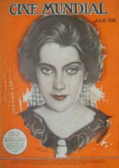CINE-MUNDIAL magazine side cover July 1926