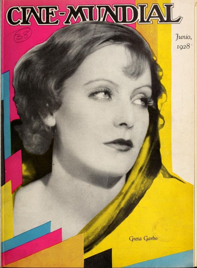 CINE-MUNDIAL magazine side cover June 1928