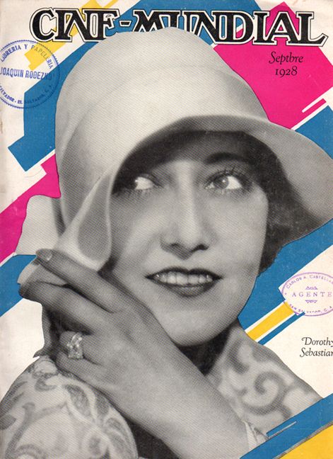CINE-MUNDIAL magazine side cover September 1928