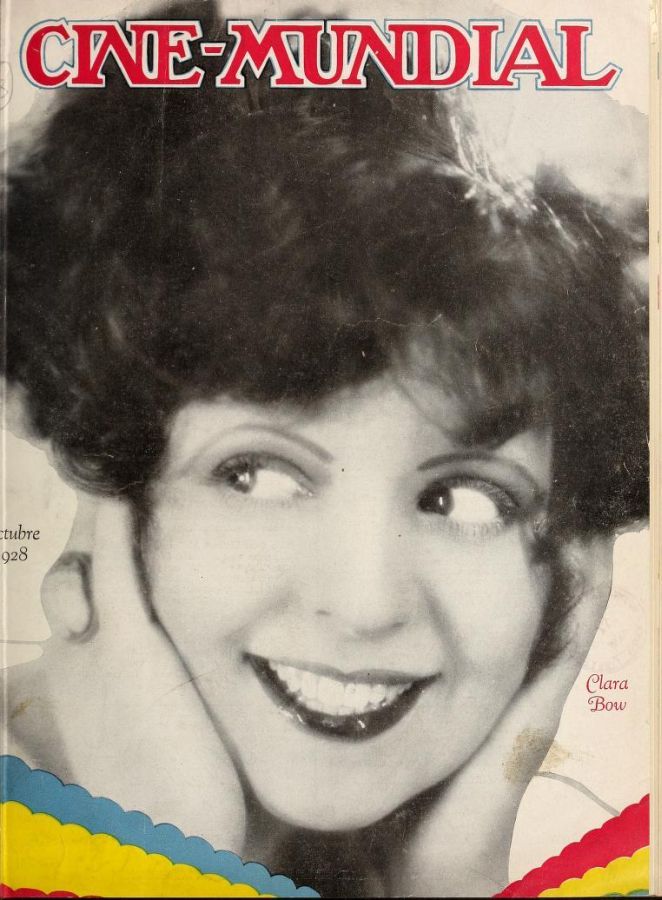 CINE-MUNDIAL magazine side cover October 1928