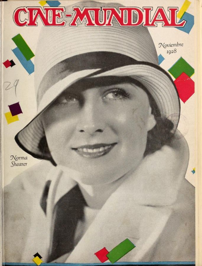 CINE-MUNDIAL magazine side cover November 1928